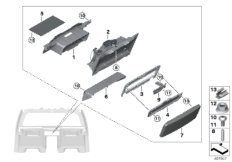 Перегородка, окошко для ROLLS-ROYCE RR12 Phantom EWB N74L (схема запасных частей)