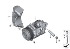 RP компрессор кондиционера для BMW G30 M550iX N63R (схема запасных частей)