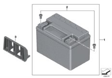Литий-ионная аккумуляторная батарея для BMW K67 S 1000 RR 19 (0E21, 0E23) 0 (схема запасных частей)