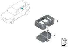 ЭБУ топливного насоса для BMW G06 X6 40iX B58C (схема запасных частей)