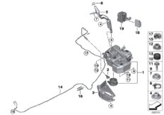 Система SCR для BMW F48 X1 20dX B47D (схема запасных частей)