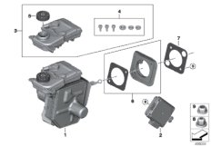 Вакуумный усилитель для BMW G06 X6 M50iX N63B (схема запасных частей)