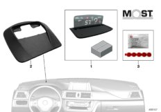 BMW вирт.экран для завод.сист.навигац. для BMW F48N X1 18i B32 (схема запасных частей)