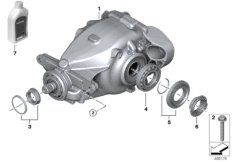 редуктор главной передачи для BMW MOSP M235i Racing N55 (схема запасных частей)