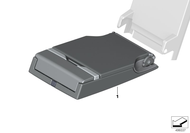 Задний базовый подлокотник Individual для BMW G05 X5 M50dX B57S (схема запчастей)