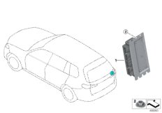 Редуктор заднего моста блок управления для BMW G07 X7 50iX N63M (схема запасных частей)