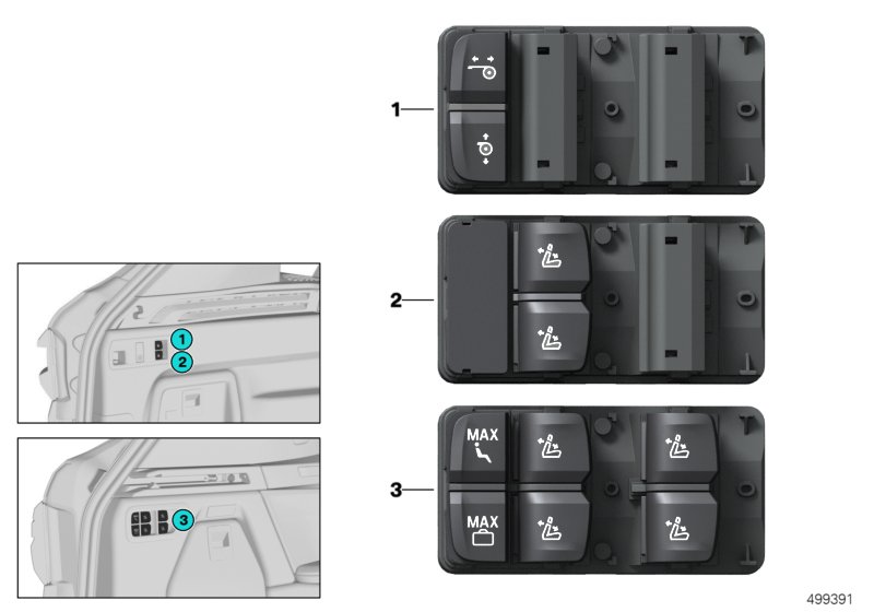 Панель управления в багажном отделении для BMW G05 X5 M50iX N63B (схема запчастей)