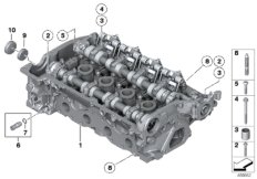 головка блока цилиндров для BMW R56 One N12 (схема запасных частей)