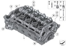 головка блока цилиндров для BMW R61 Cooper S ALL4 N18 (схема запасных частей)