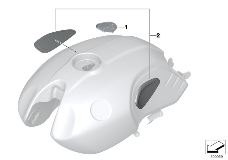 Эмблема для BMW K22 R nineT Pure (0J11, 0J13) 0 (схема запчастей)