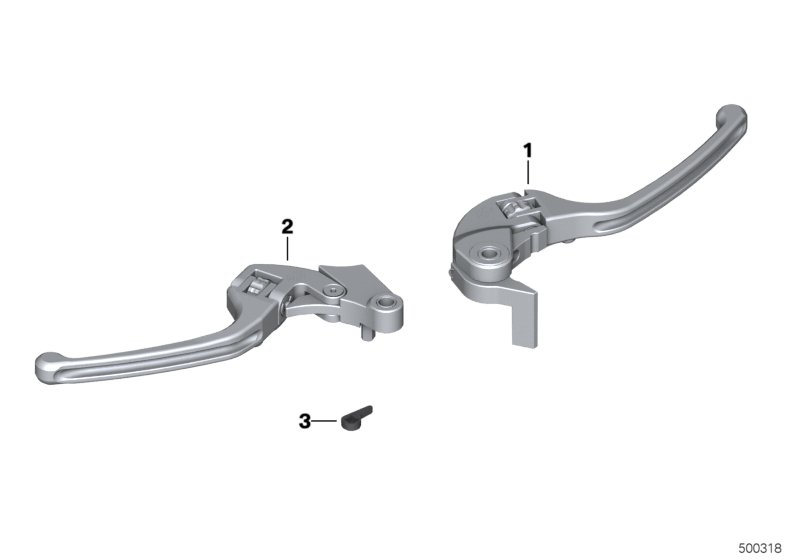 Ручной рычаг HP, складной для BMW K46 S 1000 RR 10 (0507,0517) 0 (схема запчастей)