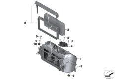 Глушитель шума всасывания воздуха для MOTO K67 S 1000 RR 19 (0E21, 0E23) 0 (схема запасных частей)