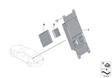 ЭБУ телематических услуг для BMW F06 640i N55 (схема запасных частей)