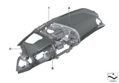 Individual панель приборов недвоен.кожа для BMW G15 840dX B57 (схема запасных частей)
