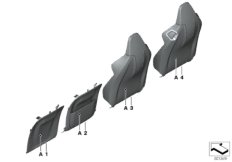 Накладка задн.пан.спинки сид.Individual для BMW F91 M8 S63M (схема запасных частей)
