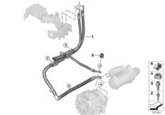 Провод стартера/провод генератора для BMW G06 X6 M50iX N63B (схема запасных частей)