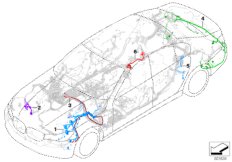 Объемы рем.работ основной жгут проводов для BMW G30 M550iX N63R (схема запасных частей)