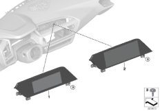 Центральный информационный дисплей для BMW G29 Z4 M40i B58D (схема запасных частей)