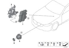 Камера системы ночного видения для BMW G12 750Li N63R (схема запасных частей)