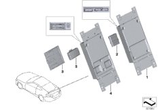 ЭБУ телематических услуг для BMW G15 M850iX N63B (схема запасных частей)