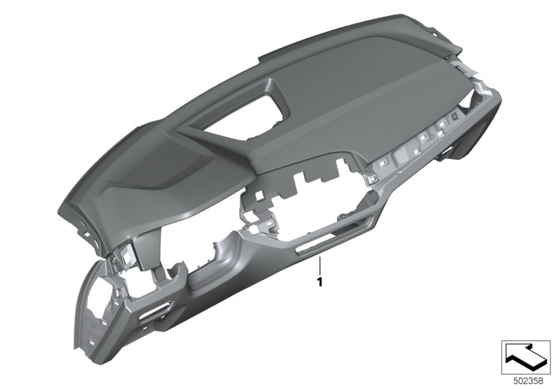 Individual панель приборов недвоен.кожа для BMW G07 X7 40iX B58C (схема запчастей)
