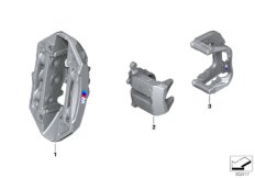 Серия Indi 35 лет M5, тормоза, KA568 для BMW F90 M5 S63M (схема запасных частей)