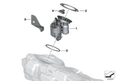 Топливный насос/датчик уровня наполнения для BMW G20 320dX B47D (схема запасных частей)