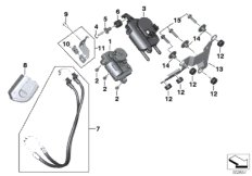 Заслонка глушителя для BMW K67 S 1000 RR 19 (0E21, 0E23) 0 (схема запасных частей)