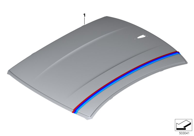 Крыша карбоновая Individual для BMW F82N M4 S55 (схема запчастей)