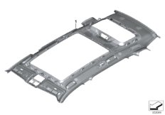 Individual потолок Alcantara для BMW G07 X7 M50iX N63B (схема запасных частей)