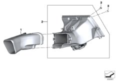 Воздуховод глушителя шума всасывания для MOTO K67 S 1000 RR 19 (0E21, 0E23) 0 (схема запасных частей)