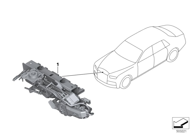 К-т доосн, подъем для Дух экстаза для BMW RR11 Phantom N74L (схема запчастей)
