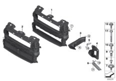 Воздуховоды для BMW F54N Cooper B38C (схема запасных частей)