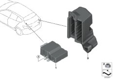ЭБУ топливного насоса для BMW F48N X1 25iX B42 (схема запасных частей)