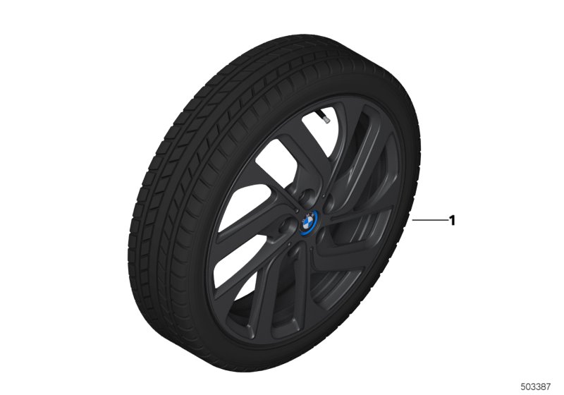 Spike/SC колесо в сб.зим.диз.428-19" для BMW I01N i3 94Ah IB1 (схема запчастей)