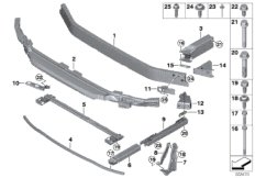 Кронштейн Пд для BMW F48N X1 20i B42 (схема запасных частей)