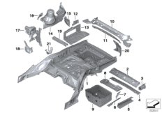 Нижние части Зд Внутр для ROLLS-ROYCE RR6 Dawn N74R (схема запасных частей)