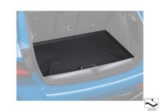 Фасонный коврик багажного отделения для BMW F40 M135iX B48E (схема запасных частей)