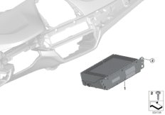 Головное устройство High 3 для BMW G30 530eX B48X (схема запасных частей)