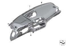 Individual панель приборов недвоен.кожа для BMW G20 320i B48C (схема запасных частей)