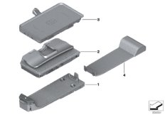 Микросхемы телефон центральная консоль для BMW G30 520d XD5 (схема запасных частей)