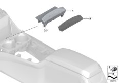 Детали телефония беспроводная зарядка для BMW F40 M135iX B48E (схема запасных частей)