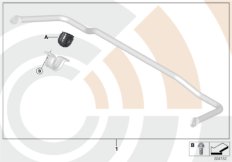 Ремкомплект заднего стабилизатора для BMW F15 X5 25dX N47S1 (схема запасных частей)