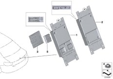 ЭБУ телематических услуг для BMW F34N 320iX B48 (схема запасных частей)