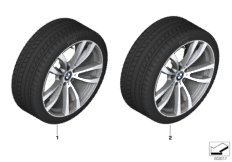 Spike/SC колесо в сб.зим. диз. 469M-20" для BMW F16 X6 50iX 4.4 N63N (схема запасных частей)