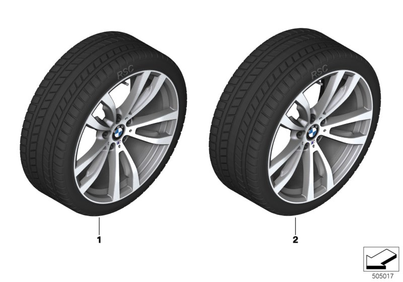 Spike/SC колесо в сб.зим. диз. 469M-20" для BMW F15 X5 25d N47S1 (схема запчастей)