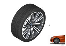 Spike/SC колесо в сб.зим. диз. 790M-18" для BMW G20 330iX B46D (схема запасных частей)