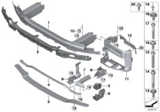 Кронштейн Пд для BMW F90 M5 S63M (схема запасных частей)