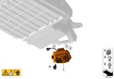 Разъем высоковольтного накопителя для BMW G05 X5 45eX B58X (схема запасных частей)