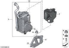 Конденсатор кондиционера для BMW G01 X3 20iX (TR55) B48 (схема запасных частей)